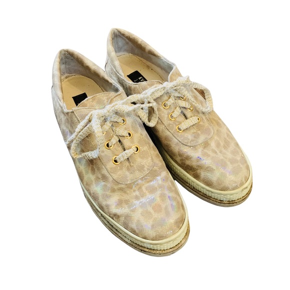 Stuart Weitzman animal print metallic sneaker 9.5 - Picture 2 of 10